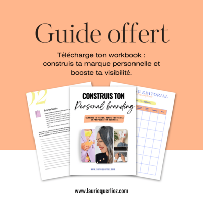 workbook marque personnelle, construire les fondations de son business, business coach laurie querlioz, aix en provence et marseille