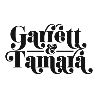 Garrett & Tamara Film Logo Black