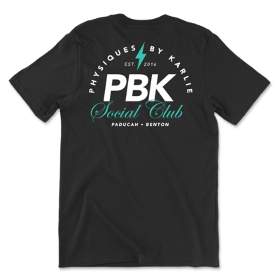 appareal tshirt merch design business cards for Physiques by Karlie marketing collateral by Amanda Newman Design in Paducah, Kentucky