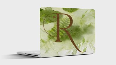 Branded mockup of a laptop case cover for wedding planning business