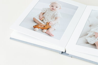 baby milestone picture album in charlotte nc