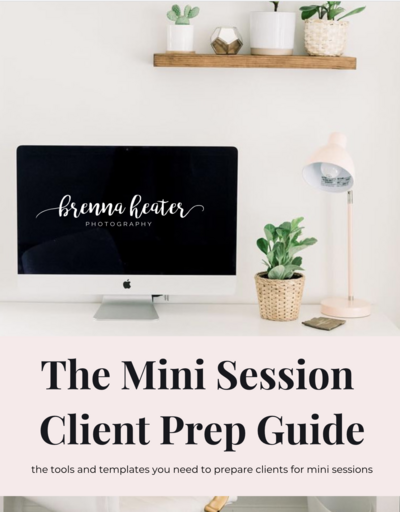mini session prep guide cover