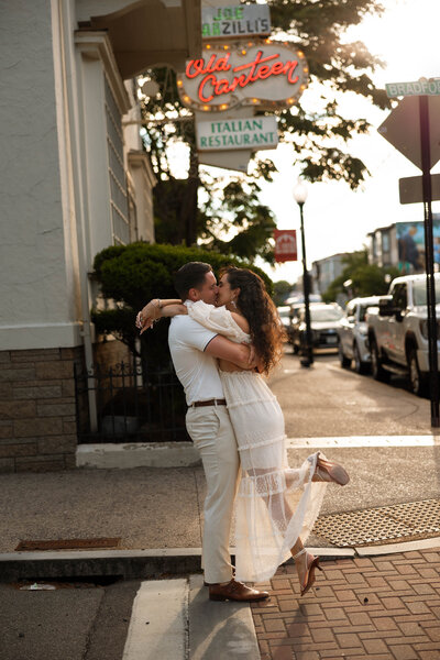 Meghan and PJs Federal Hill engagement session magic