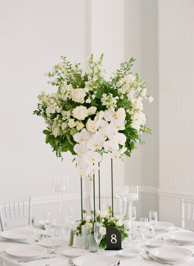 White Floral Centerpiece