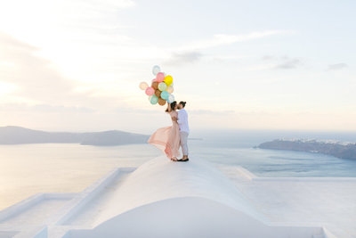 santorini romantic wedding photographer
