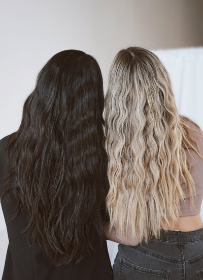 women with hair extensions