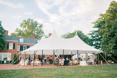 Wedding ceremony at Herrington Harbour by Southern Maryland Wedding Photographer