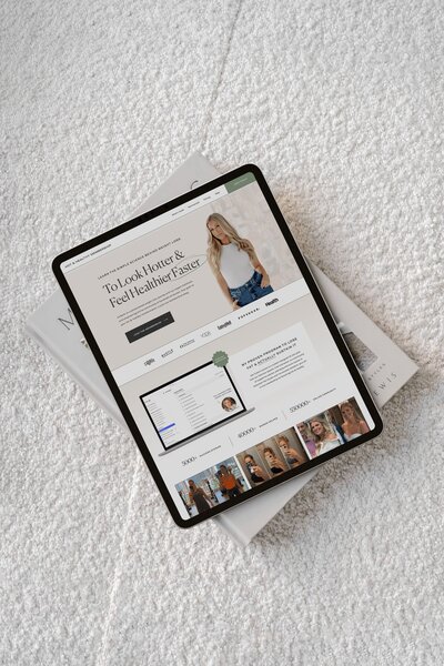 Custom Showit Sales Page for Weight Loss Program