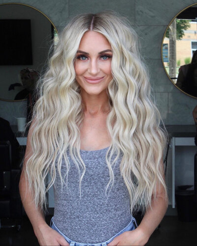 Platinum blonde hair Extensions