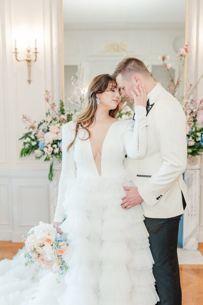 bride holding a signature cocktail
