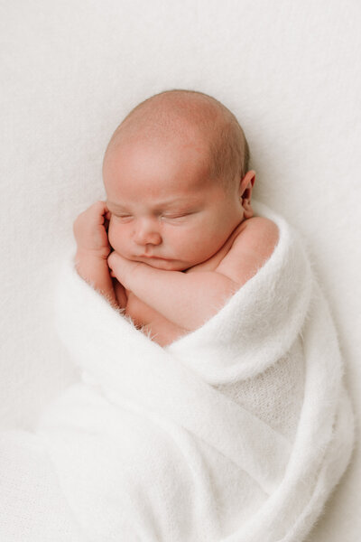 sleeping newborn baby