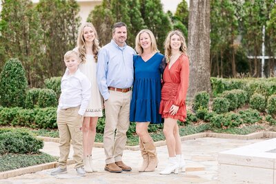 Family in orange and blue | Auburn Al photographer Amanda Horne