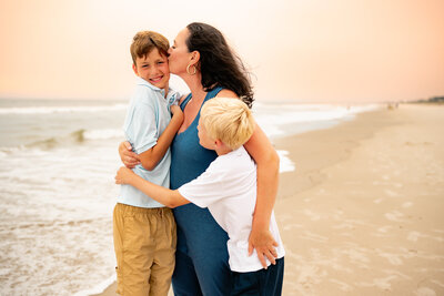 intimate family photography at the beach in North Carolina