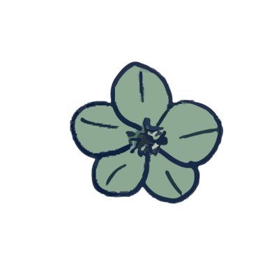 Green flower icon representing lomi lomi massage service.