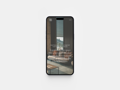 Humble Hand Interior Design Mobile Homepage