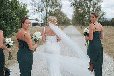 Bride and Groom at Augustines in Mudgee