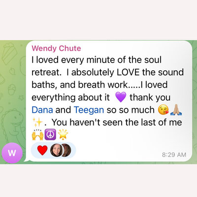 testimonial of soul retreat with dana haines