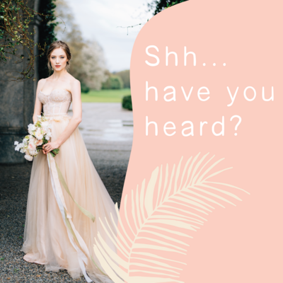 Mockup of a social media post with branding for wedding hairstylist