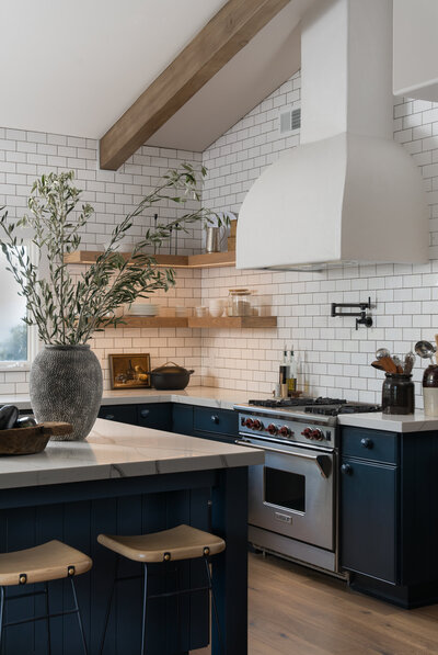 large kitchen with stove