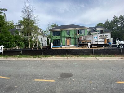 Modern character home in construction