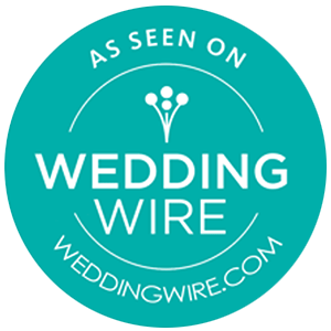 as seen on wedding wire button for little rock wedding photographer