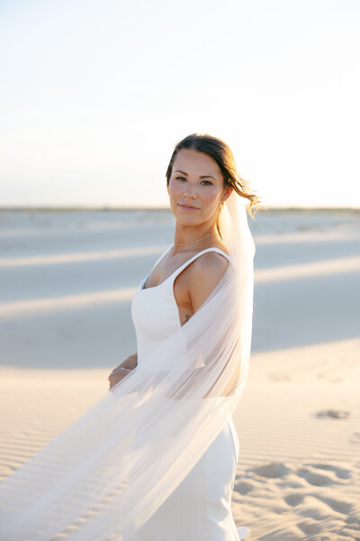 bride in the desert
