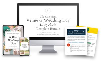 wedding blog post template bundle for photographers and wedding pros