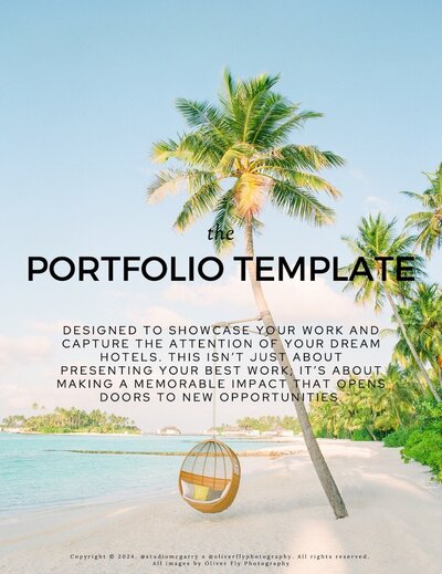 portfolio template for content creators