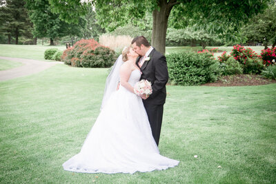 Kristen and Mark on their wedding day