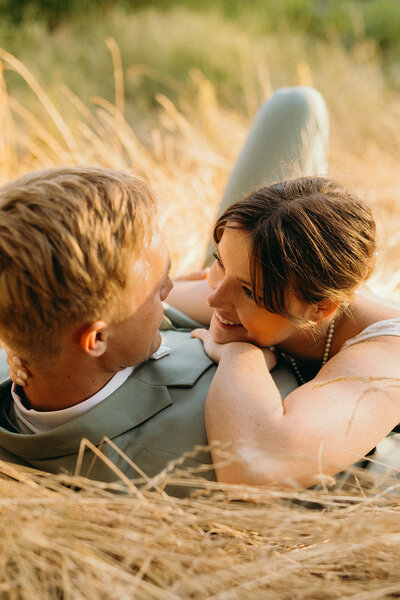 outdoor engagement photos in front of glacier national park in montana