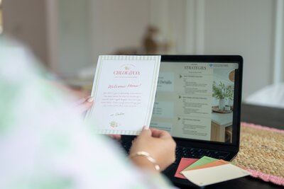 Luxury styled master bedroom staged by Chloe & Co. in Braselton