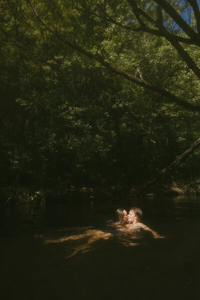 couple running in melbourne engagement shoot