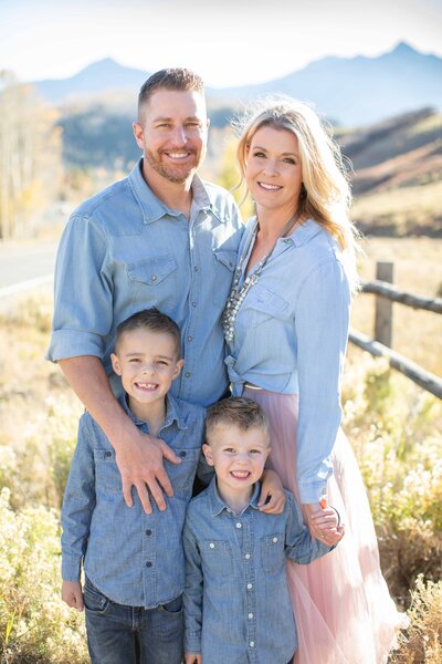 Family photos in Telluride