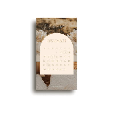 Boho Instagram story template for photographer