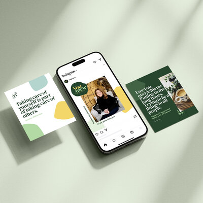 social media templates, branding and website design for YouAnew life coach