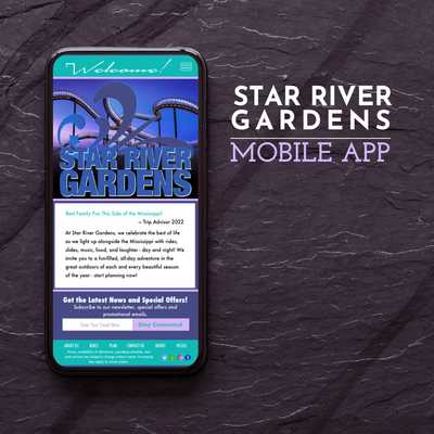 Star Rive Garden Mobile App Mock-Up