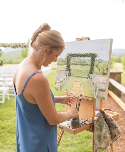 woman painting