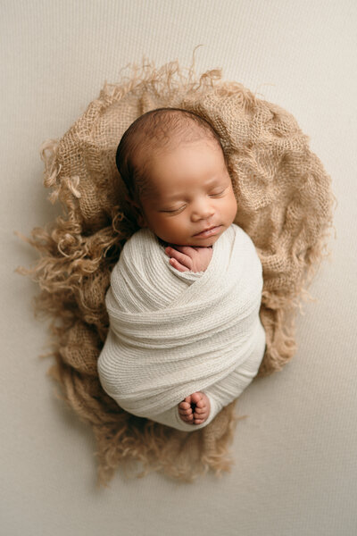 baby boy newborn studio photography in Tampa, FL