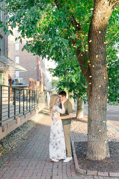 couple kissing taken by mn wedding photographer