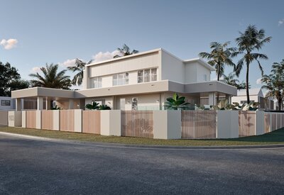 Eden – A contemporary coastal home by NXTgen Construction on Bribie Island, designed with seamless indoor-outdoor living, a private pool, and light-filled interiors.