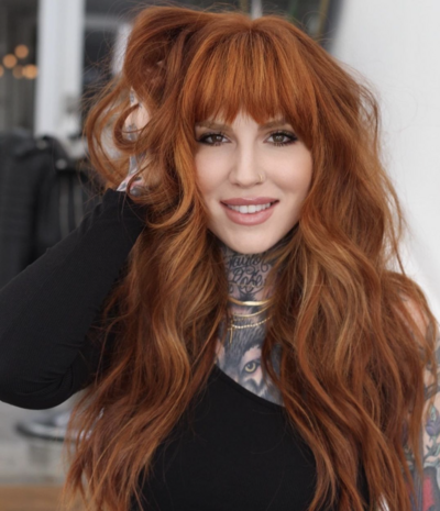 Red Head Hand Tied Hair Extension Client With NBR