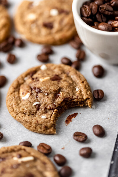 a chocolate chip coffee cookie