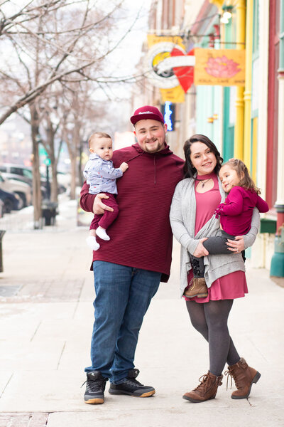 Family photography session in downtown ogden utah 