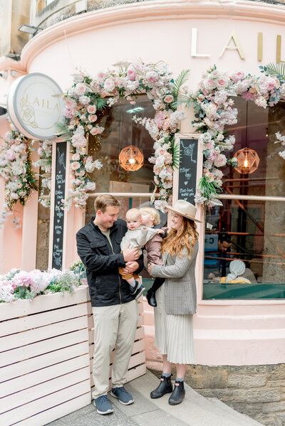 Family photo shoot edinburgh flytographer