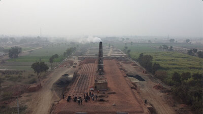 Aerial view of the kiln.