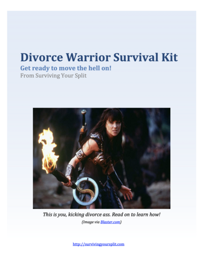 Divorce Warrior Survival Kit guide cover