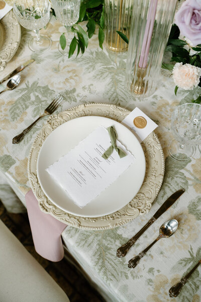Tableset Detail | Helena Elizabeth Events, wedding & event planner