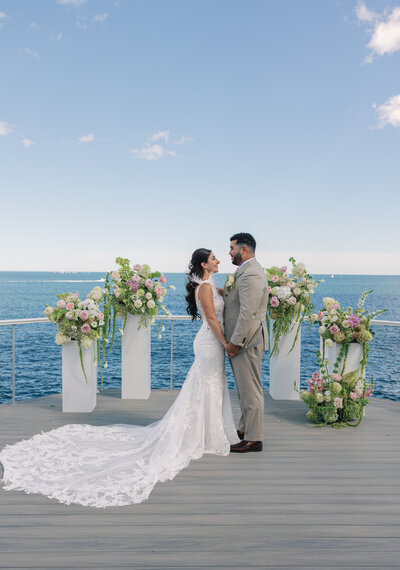 Beautiful Backyard wedding in new hampshire