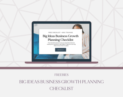 FREE Big Ideas Growth Planning Checklist