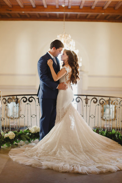 Fairytale wedding portrait of Brittany and Pat shot by Kristen Booth